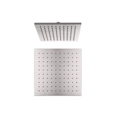 Nero 250mm x 250mm Square Shower Rose - Brushed Nickel